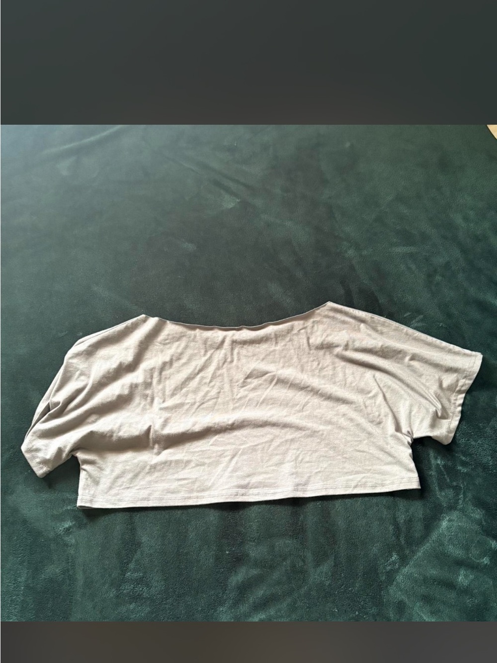 Women’s Cropped Boatneck Top - grey